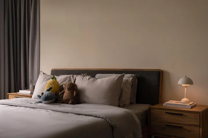 All the furniture, including the king-sized bed in the master, was chosen by the homeowners. 