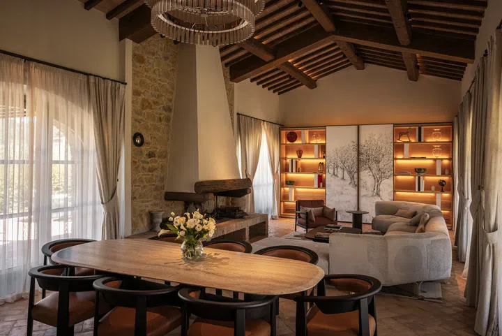 Villa in Castelfalfi in Tuscany, Italy.