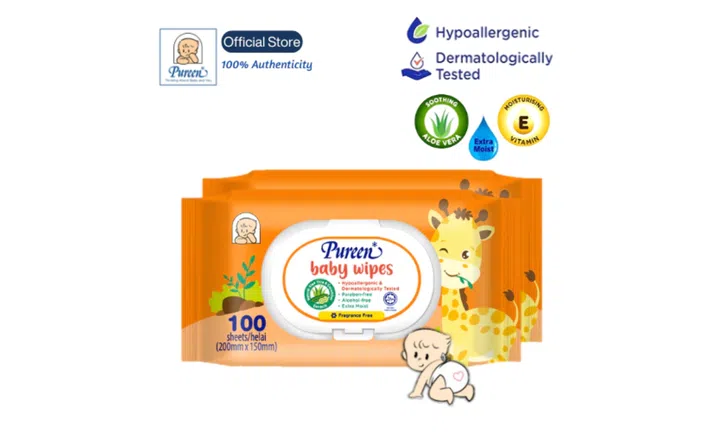 Pureen Baby Wipes - Fragrance Free, $51.40 (RRP $116.30, 55% off)