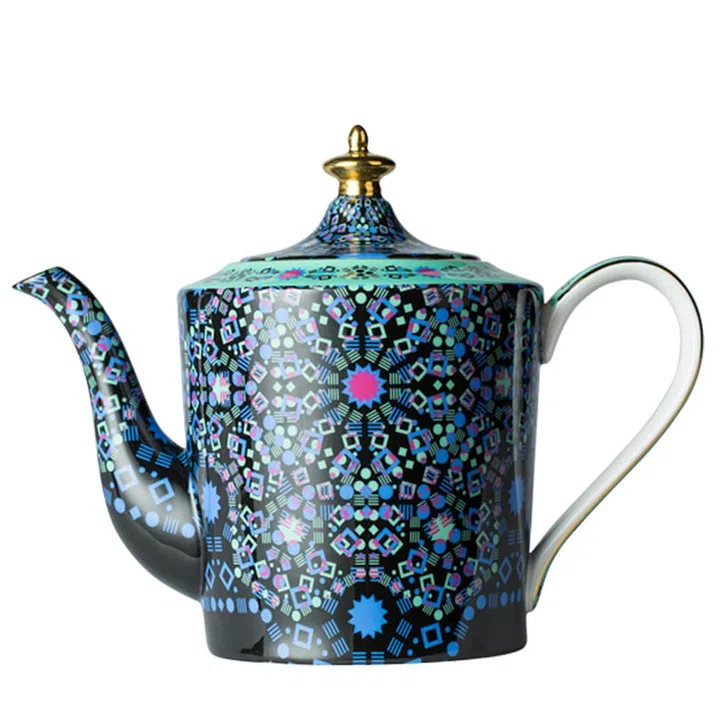 T2 Moroccan Tealeidoscope Black Teapot Large
