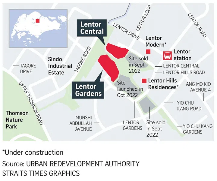 Lentor Hills estate is shaping up as a private residential enclave, with two more 99-year leasehold private residential land parcels released by the Urban Redevelopment Authority (URA)