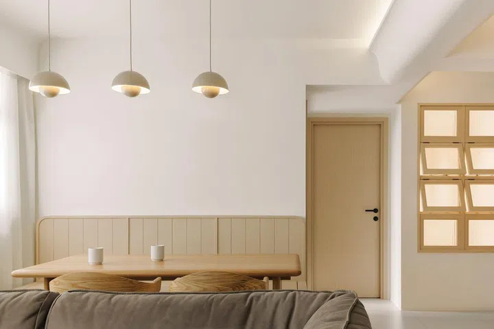 Dining room in a 4-room HDB in Punggol.