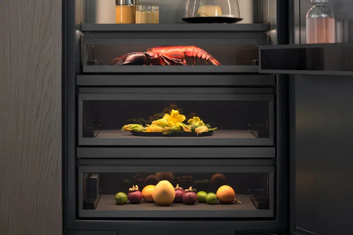 Gaggenau Vario Cooling Expressive Refrigerator’s drawers.