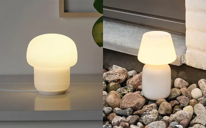 IKEA TOKABO Lamp (left) vs HAY PC Portable Lamp (right)