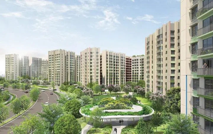 Tampines GreenVines BTO artist's impression. Image HDB