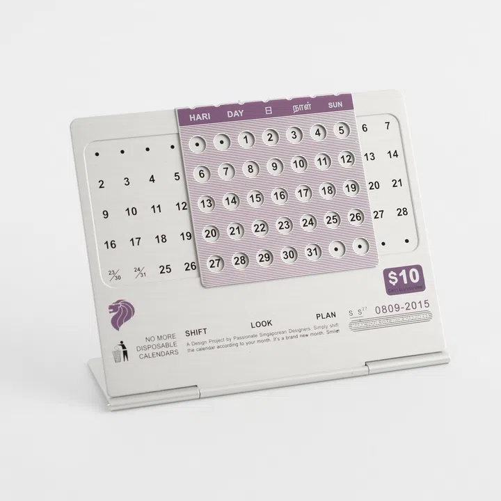 stylish cool desktop calendar new year