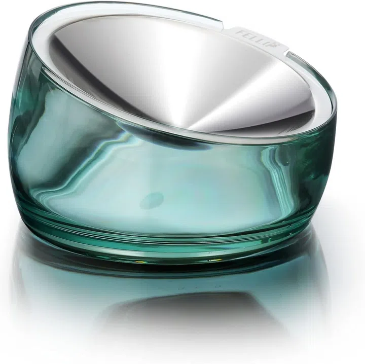 Felli Pet Oblik Whisker Fatigue Friendly Raised Cat Food Bowl