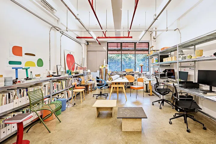 The pair work out of a spacious office here.