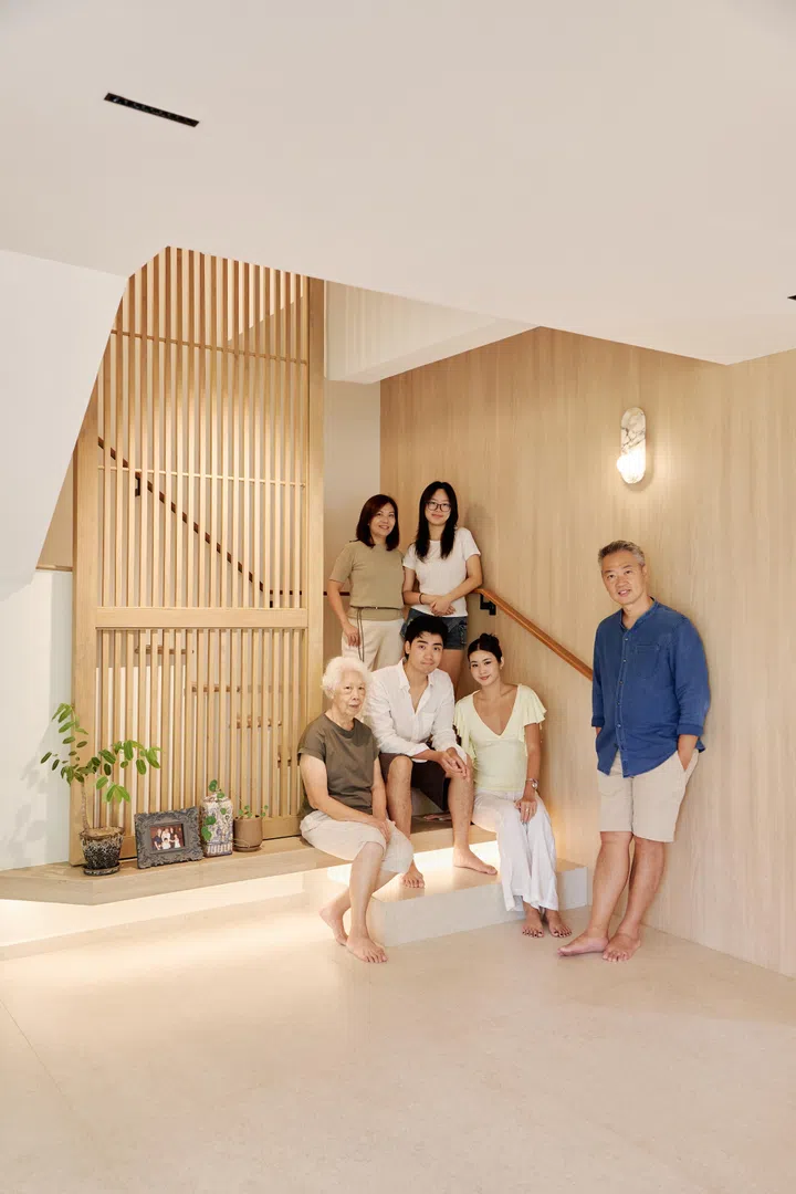 Designed around three generations, every shared space encourages the family to slow down, gather and spend time together.