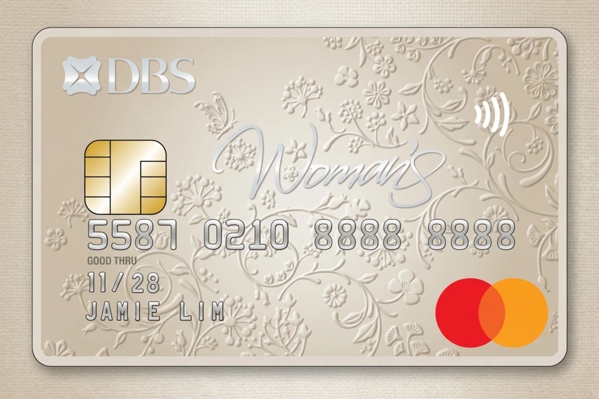 Illustration of the DBS Woman’s World Card.