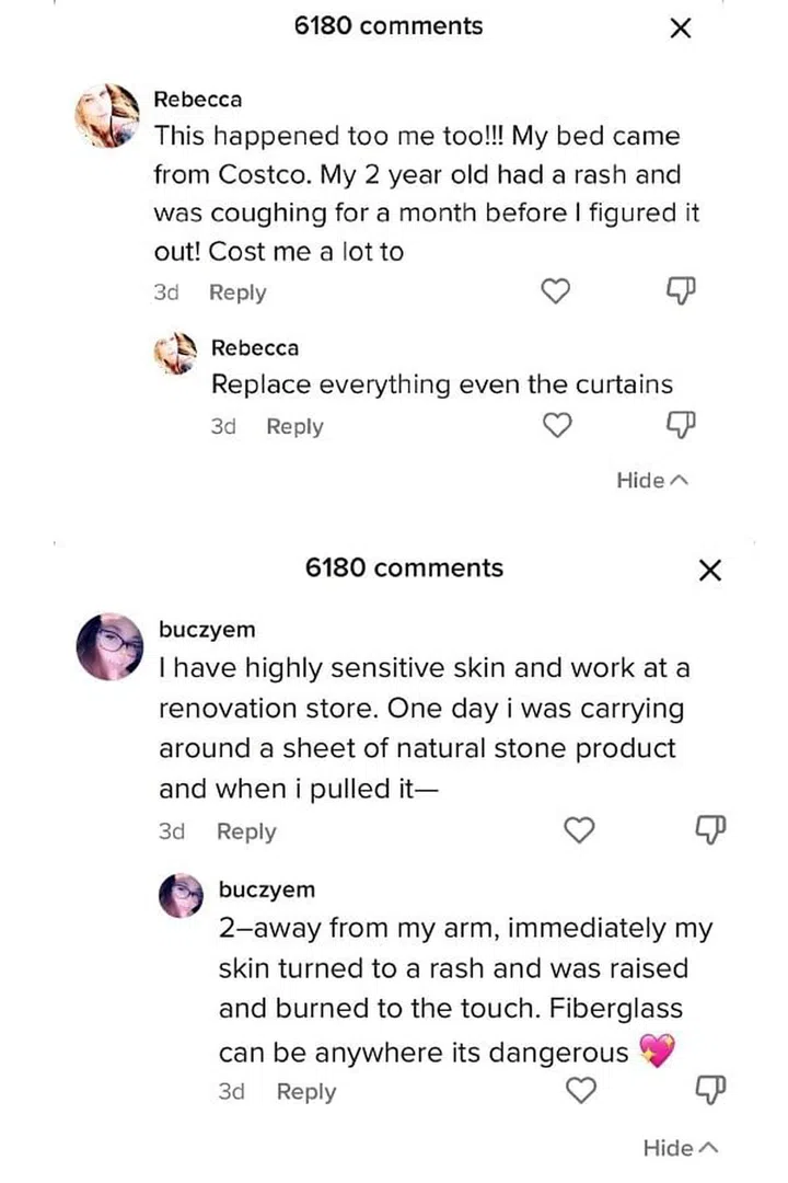 Fiberglass Mattress Saga on Tiktok: 7 Things you need to know about the dangers (Photo Tiktok)