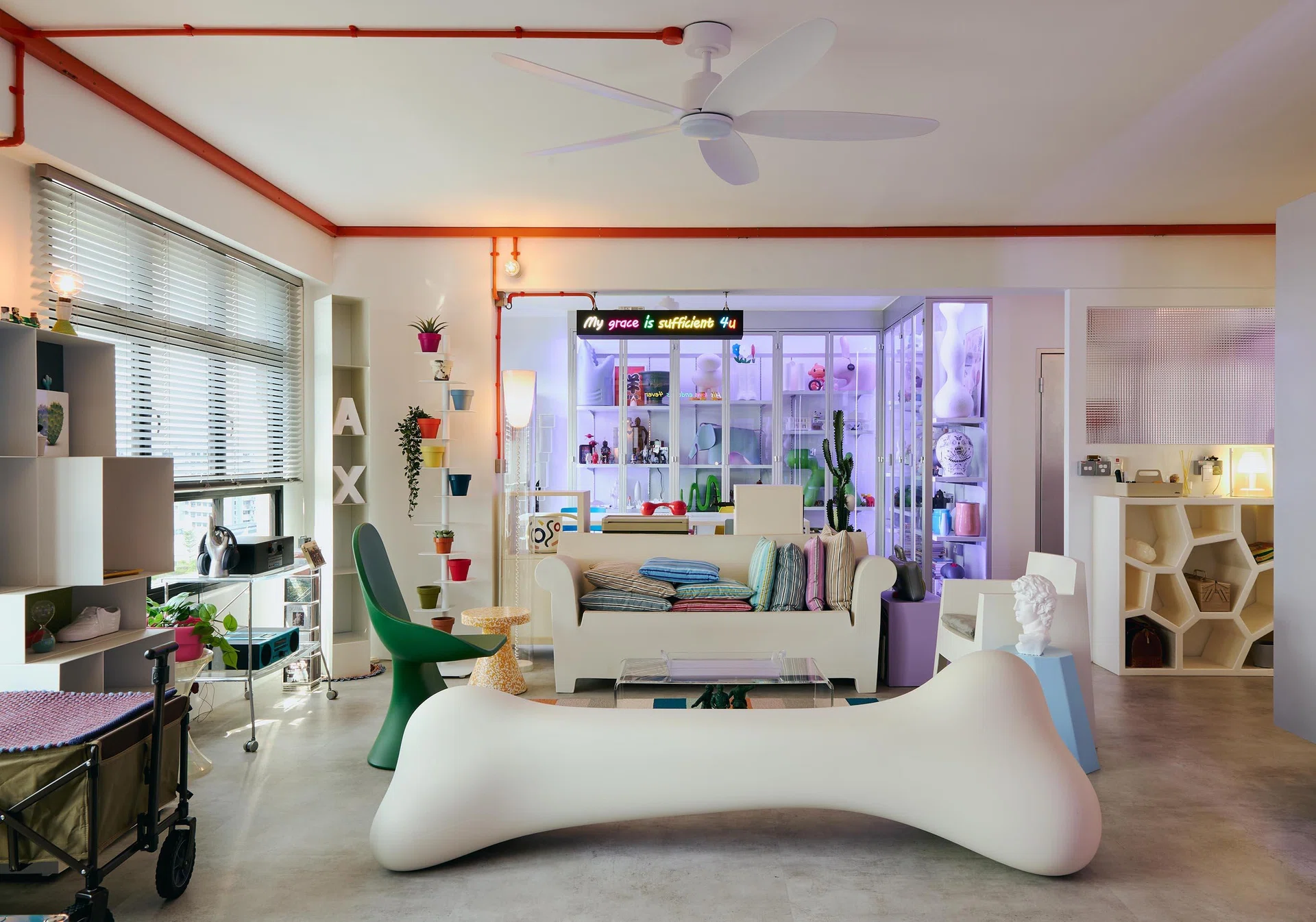 The home is lively and colourful; exactly as the homeowners planned it.