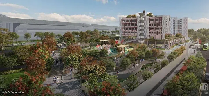 Artist's impression of Simei Symphony HDB BTO, launched in the July 2025 HDB BTO sales exercise.