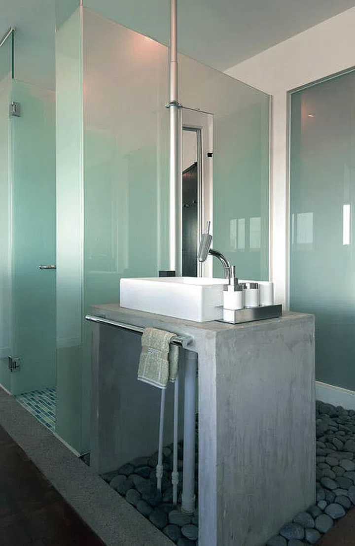 pebbles, renovation, concrete, home, home and decor, renovation,