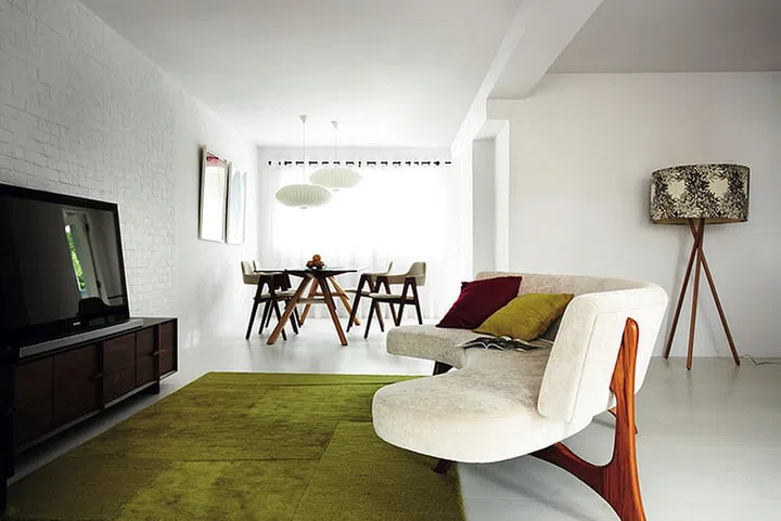 scandinavian, style, simple, minimalist, living room