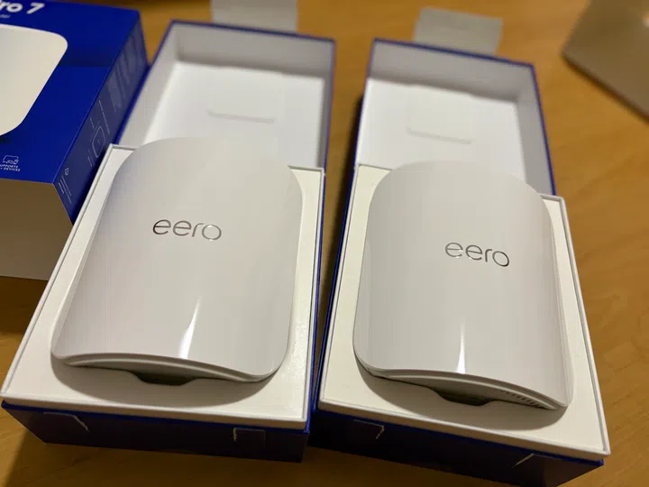 The eero Pro 7 pictured in my house.