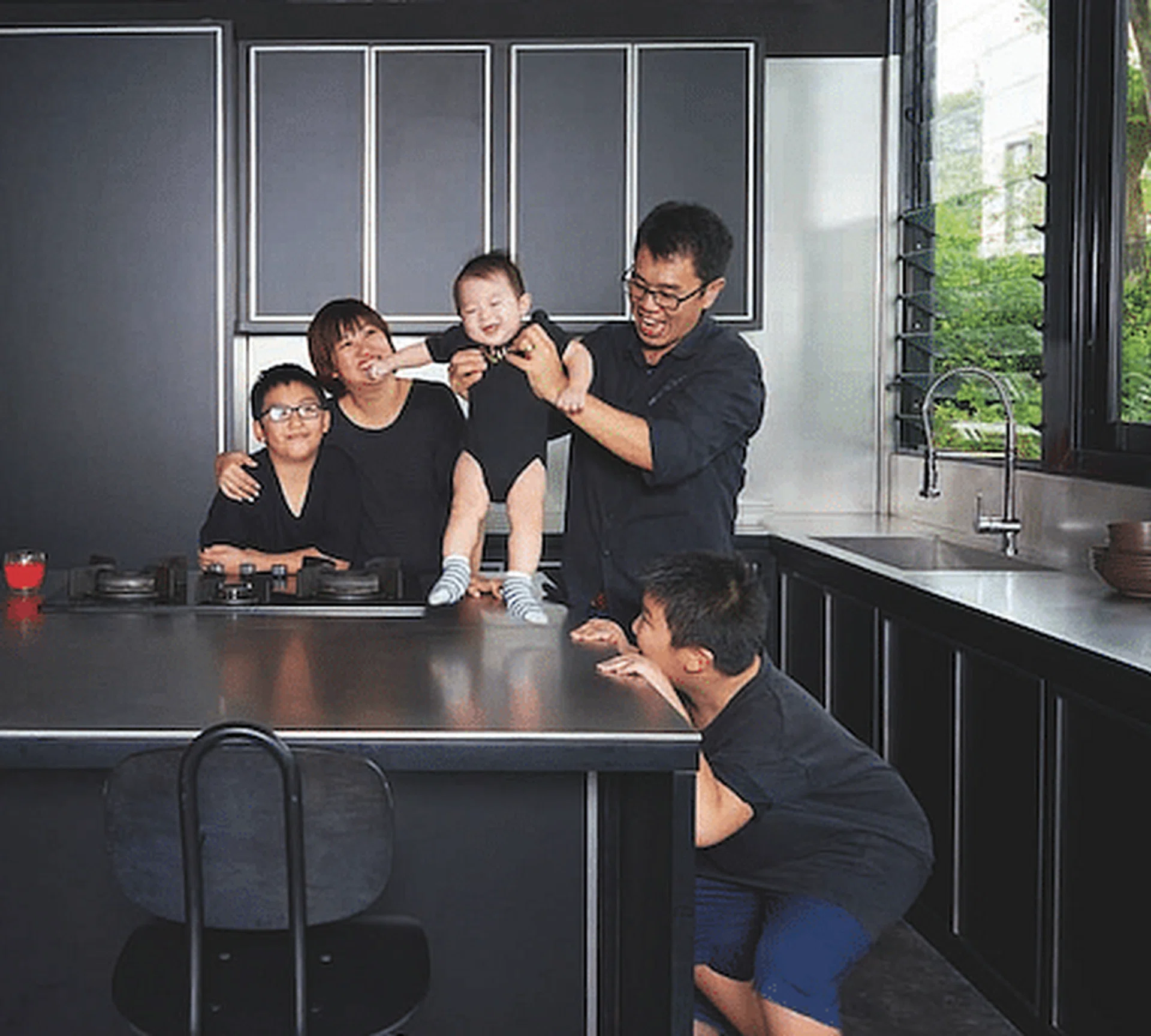 Homeowners Alex and Pauline believe firmly in spending as much time as possible with their three boys, Ayden, Kaleb and Eli, especially while they were young. Semi-detached at Jalan Wajek, Bukit Timah