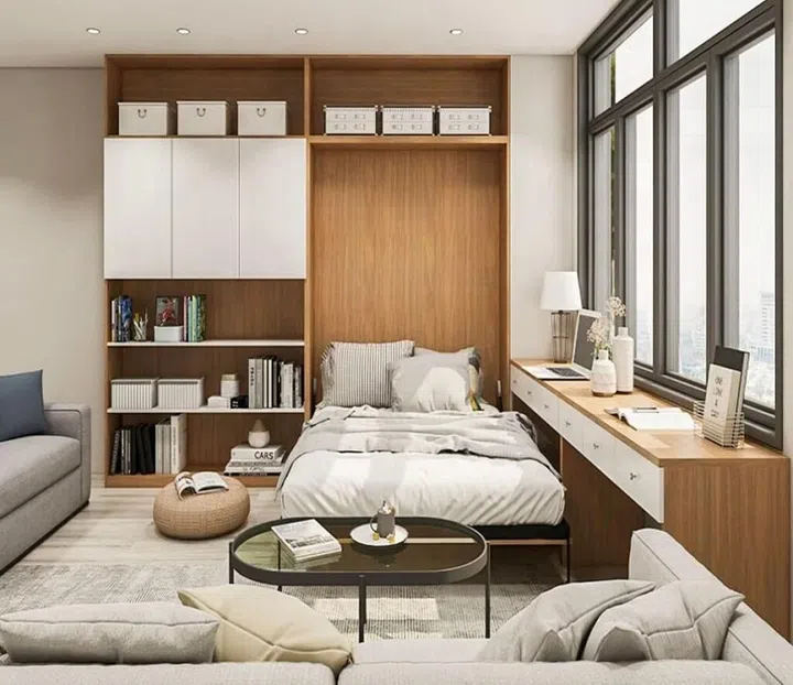 Comfort Queen Vertical Murphy Wall Bed