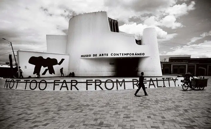 An installation at
Bogota’s
Museum of
Contemporary
Art in 2015.