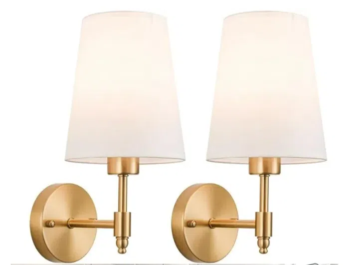Battery Wall Sconces Set of Two, $41