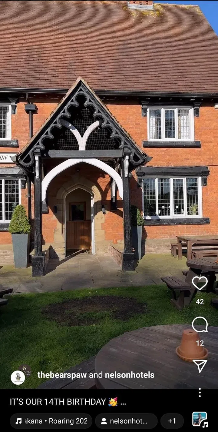 The Bear's Paw in Warmingham on Instagram