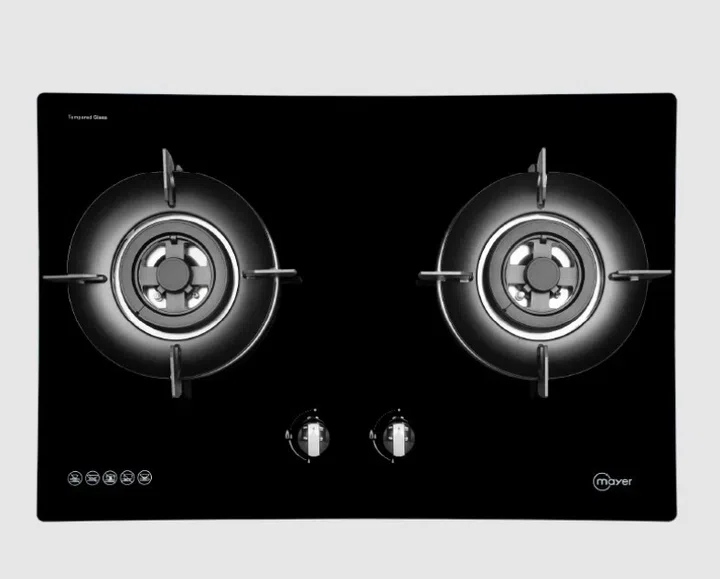 Mayer 75cm 2 Burner Glass Gas Hob MMGH7502HI.