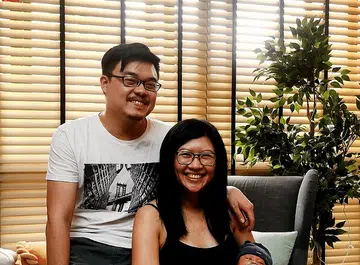 Home owners Marcus Wong and Gayle Tan (above, with their son, Logan Finn). ST PHOTO: CHEW SENG KIM