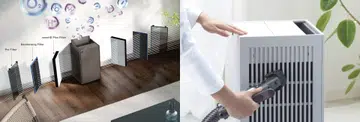 SHARP Purefit Plasmacluster Air Purifier Dual Sided Triple Filter Design