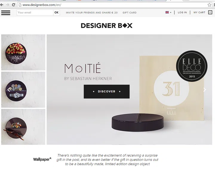 Designerbox, subscription box, designer accessories