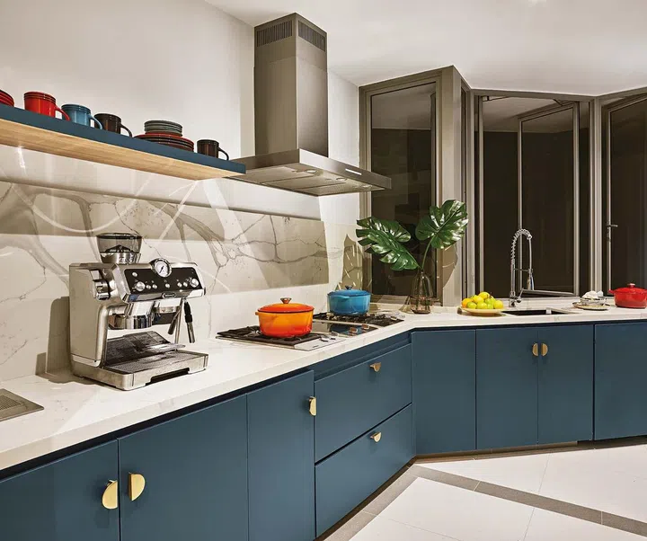 The kitchen has been enlarged by 50 per cent of its original size.