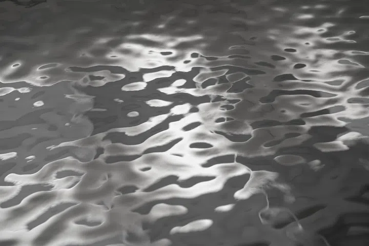 Luna Mirror features polished surfaces with a ripple pattern that gently modulates reflection. Inspired by lunar forms, the design introduces depth through control.