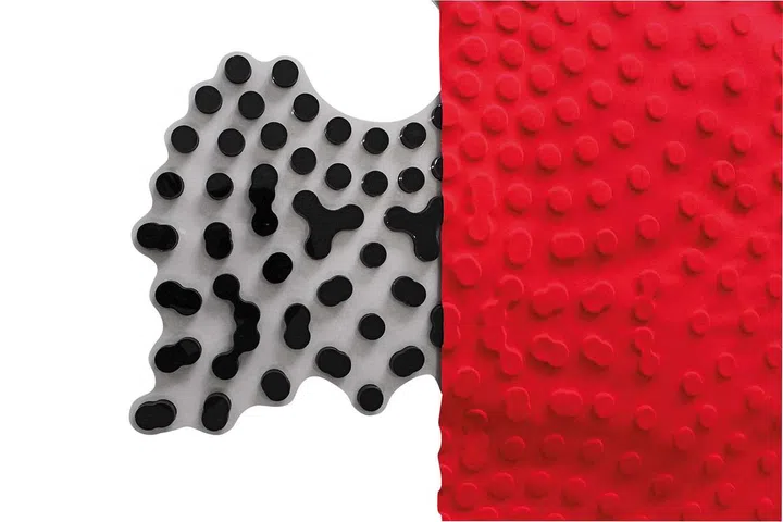 A variety of textiles produced for Textile Transmutations.
