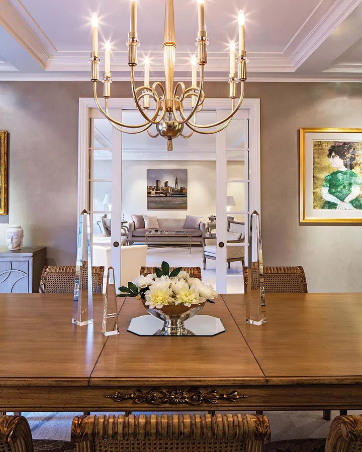 The layering of spaces adds a level of complexity to an otherwise straightforward, rectangular layout.