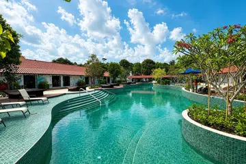 Coliwoo Resort Changi pool view.