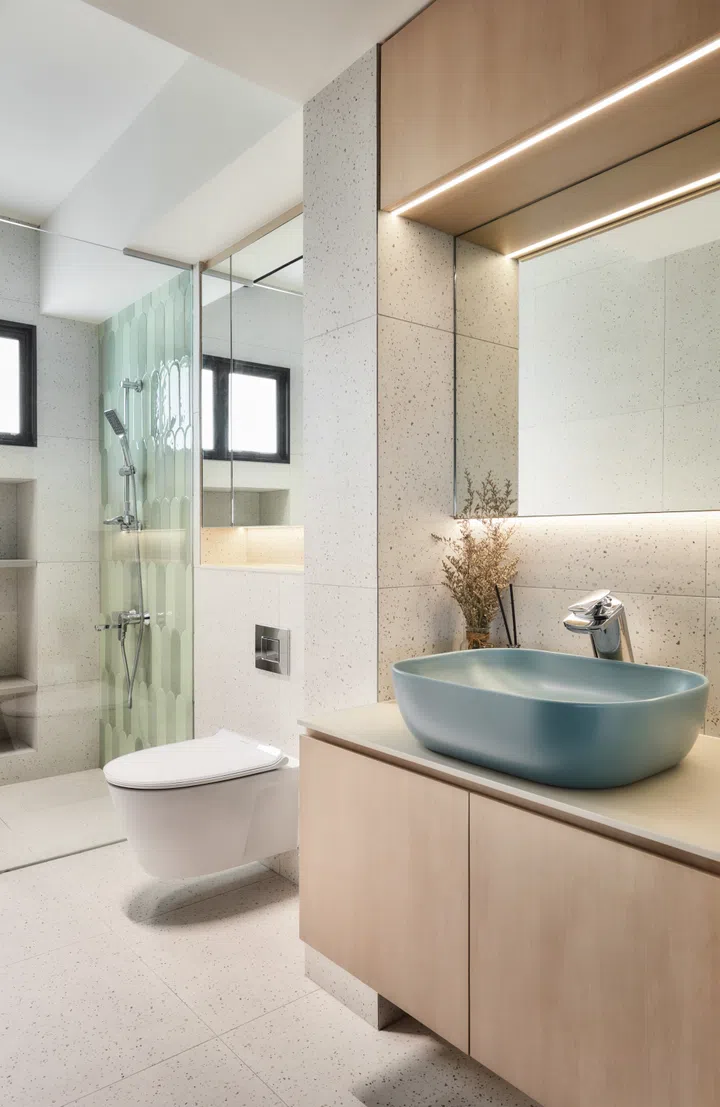 The open-plan Master Bedroom Ensuite. Image by Third Avenue Studios.