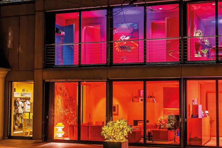 Verner used a different colour for every room in Carin’s home. Design by Verner Panton, www.verner-panton.com Trademark Verner Panton Design