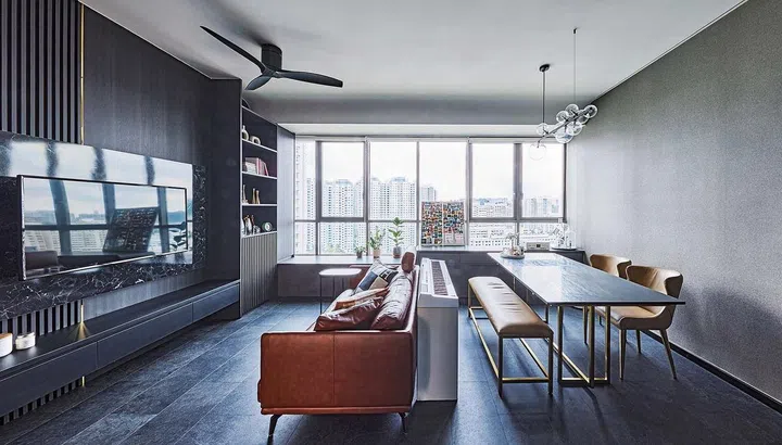 As her previous home was more of a Scandinavian style, Stephanie wanted something totally different this time - a dark, moody theme with luxurious vibes.