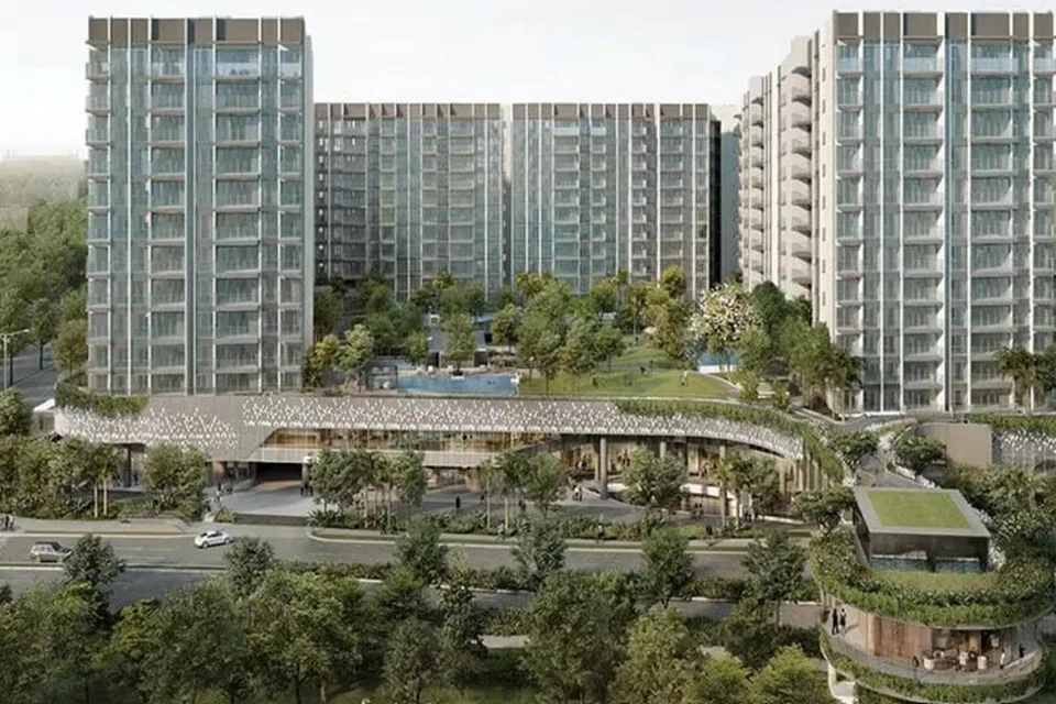 Artist's impression of the mixed-use Woodleigh Residences.