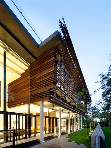 Designed by renowned local architecture firm Woha, the design of the Nest House is inspired by a nest (of bark, branches and twigs) — as the name suggests.