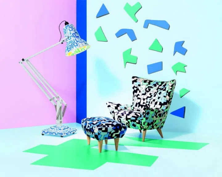 Jon Burgerman, Kirkby, fabric, upholstery