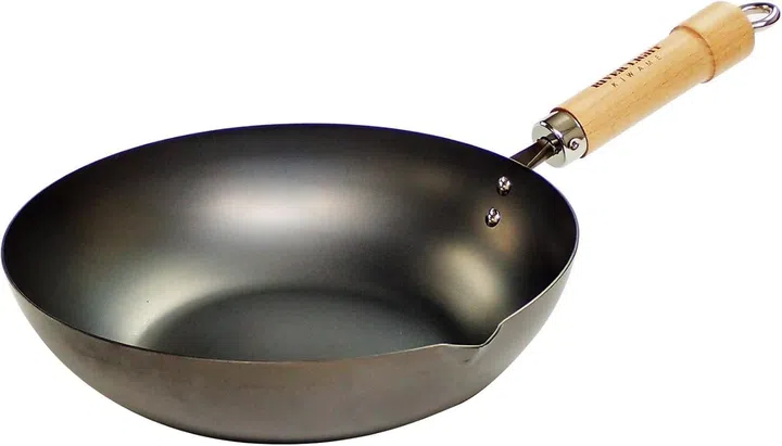 River Light Iron Frying Pan, Kyoku, Japan, 11.8 inches (30 cm), Induction Compatible