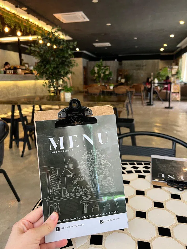 industrial cafe black interior