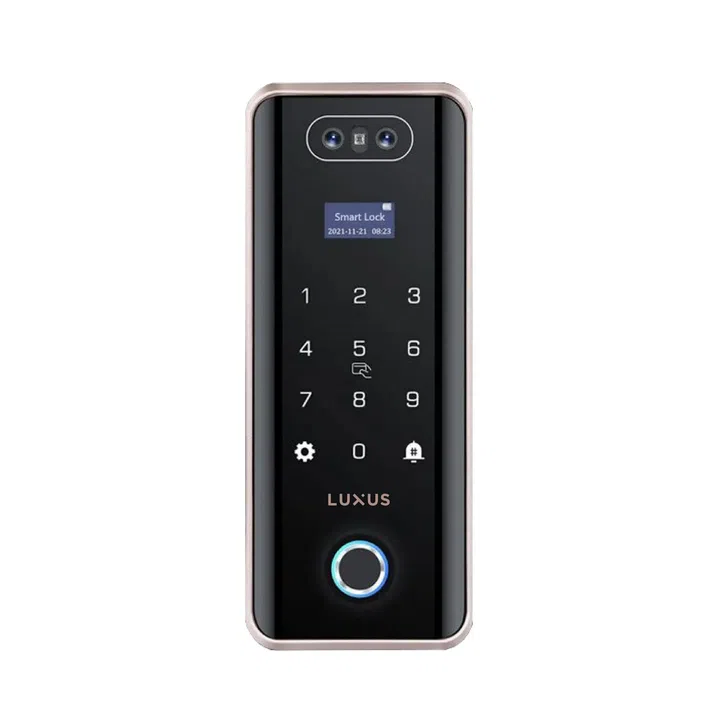 luxus vantage pro door lock with rim-lock mechanism and facial recognition