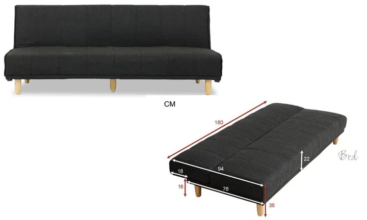 FortyTwo Sayaka Sofa Bed, $299