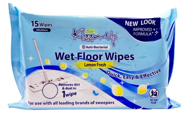 Kleen-Up Wet Floor Wipes, $3.56