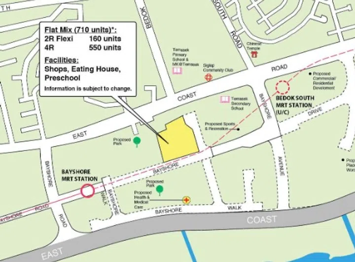 Bayshore Palms proposed site will see 710 units launch in the October 2024 BTO exercise.