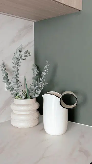 Kitchen decor in a 3-Gen HDB BTO flat in Tengah Garden.