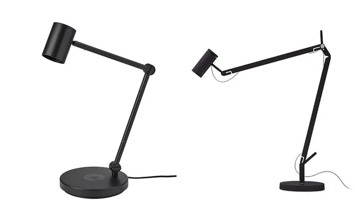 IKEA NYMÅNE Table Lamp, $119 (right) and the Marset Polo Table Lamp, $1,088 (left)