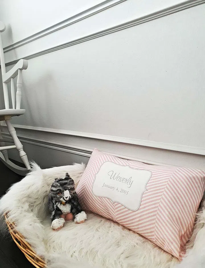 The wainscoting evokes a classic european style to the interiors.