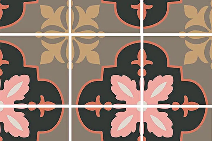 Dahlia tile by Ape Ceramic is available at GF+A Global.